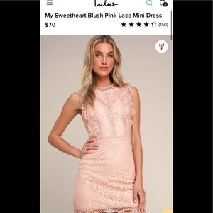 Lulus My Sweetheart Blush Pink Mini Dress